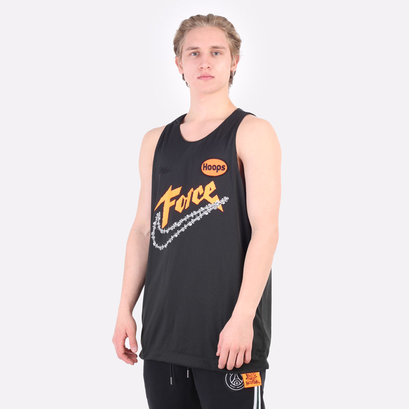 мужская черная майка Nike Dri-FIT Basketball Jersey DH6755-352 - цена, описание, фото 5